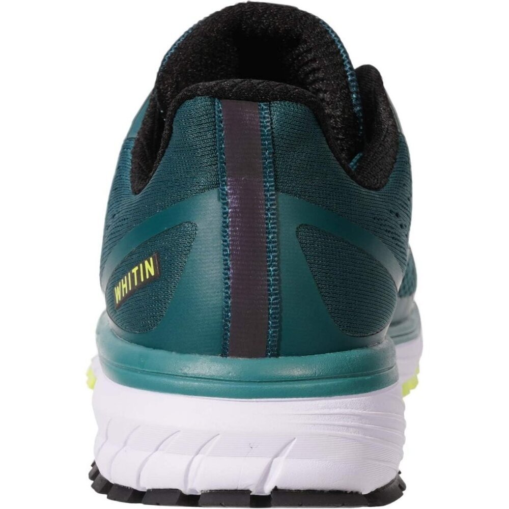 Men's Mesh Green Supportive Running Shoes Cushioned Athletic Lace Up Sneakers - Picture 4 of 6